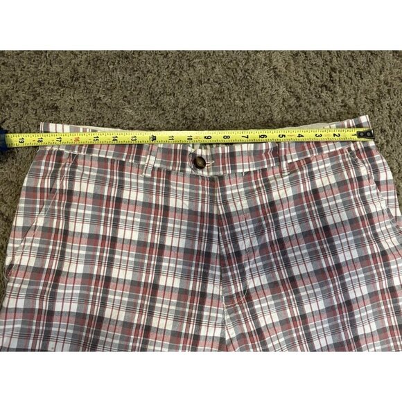 VINTAGE OLD NAVY JCREW Plaid Chino Pants Y2k 90s Beach Preppy 2 Pairs Sz 36 - Picture 9 of 9